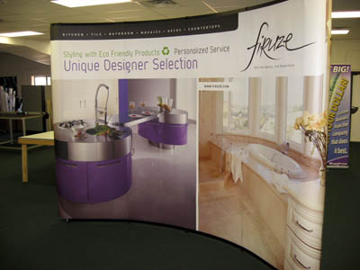 Pop Up Trade Show Booth with Graphic Panels